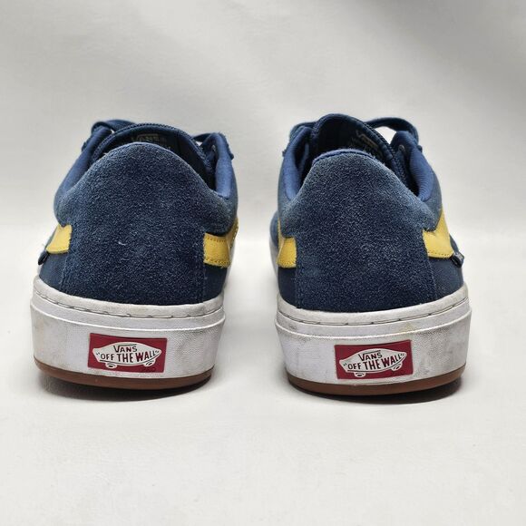 Vans Pro Skate Shoes Size 11.5 – Blue Yellow Stripe SickStick Sole Made China - Picture 7 of 10